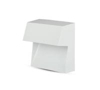 V-Tac Europe LTD Foco Marcador LED de Montaje Superficial Cuadrado 3 W para Exterior Blanco luz cálida 3000 K
