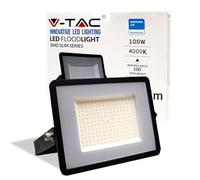 V-TAC Foco Led Exterior 100W Chip Samsung - [Última Generación] - Luz 4000k Blanco Neutro - 8200 Lumen - Proyector LED Exterior Impermeable IP65 - Foco LED para Jardín, Garaje, Balcón - Color Negro