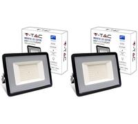 V-TAC Foco LED Exterior 50W [Altas Prestaciones] - 4270 Lumen - IP65 - Proyector LED Exterior en Aluminio para Hogar, Jardín, Patio, Parque Garaje - Resistente Agua - Faros - Luz Blanco Neutro 4000K