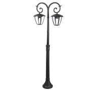 V-TAC lámpara de pie para exteriores 2x60 W negro 7061
