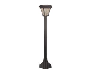 V-TAC Paletto LED Solar Exterior 2W Pro Jardín Luz Calida Ajustable Negro