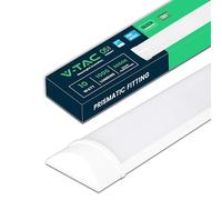 V-TAC Pantalla LED Luminaria 30 CM - 10W - Chip Samsung - Lámpara Rectangular 1200 Lumen IP20 para Pared, Garaje, Tienda - Tubo LED - Plafón LED Lineal - Luz 3000k Blanco Cálido