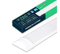 V-TAC Pantalla LED Luminaria 60 CM - 20W - Chip Samsung - Lámpara Rectangular 2050 Lumen IP20 para Pared, Garaje, Tienda - Tubo LED - Plafón LED Lineal - Luz Blanco Cálido 3000k