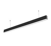 V-TAC Plafón LED con chip Samsung de techo, 40 W, lineal, color negro, 3 en 1