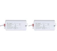 V-TAC SKU.5085 - Detector de Movimiento de Puerta VT-8026, plástico y Otros Materiales, Color Blanco, Altura x Anchura x Profundidad: 35, 5 x 78, 2 x 18, 7 mm (Paquete de 2)