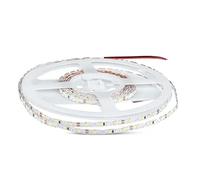 V-TAC Tira LED de bobina de 5 metros 5 W por metro, cinta brillante SMD 2835, color blanco frío, 6500 K, para interiores con tira adhesiva, alimentada a 12 voltios.
