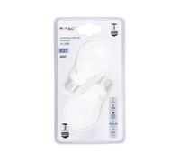 V-TAC vt-2149 Pack 2 Bombillas LED E27 Bulb 9 W A60