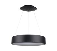 V-TAC VT-25-1-B, lámpara colgante LED redonda de 20W, diseño de aro redondo, luz blanca cálida, 3000K, regulable, color – Número de artículo: 3993