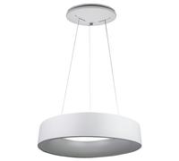 V-TAC VT-25-1-W, lámpara colgante LED redonda, 20 W, aro de luz circular, luz blanca cálida de 3000 K, regulable – SKU 3992