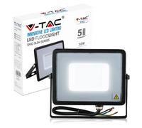 V-TAC VT-30 30W LED Negro Proyector - Proyectores (30 W, LED, Negro, LED Blanco)