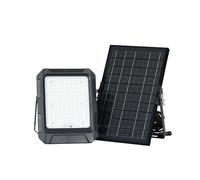 V-TAC VT-55W Faro LED Solar 10W IP65 Proyector Exterior Negro Con Mando
