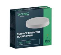 V-TAC VT-60024-7881 - Panel LED redondo (24 W, 6500 K, color blanco