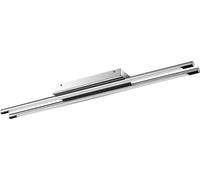 V-TAC VT-7037, plafón LED de superficie de diseño, delgado, doble luz, acabado cromado - SKU 3893