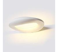 V-TAC VT-811, aplique de pared LED de 10W, luz blanca cálida de 3000K, aluminio blanco, forma redonda, cuerpo IP20 - SKU 8307