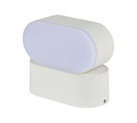 V-TAC VT-816 5W LED Aplique Blanco Cabeza giratoria Aplique Ovalado Blanco Natural 4000K IP65 - SKU 218287