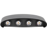 V-TAC VT-848, aplique LED de 7W, doble haz de luz, cuerpo , 4000K, IP65 - 218620