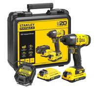 Stanley Llave de impacto SFMCF800C2K-QW 18 V, 2x1,5 Ah Li-Ion con cargador