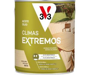 V33 Aceite Teca Climas Extremos Mate Incoloro 2,5L