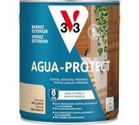 V33 Barniz Exterior Agua Protect Brillante Incoloro 2,5L