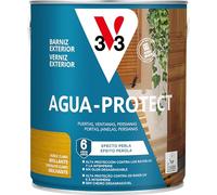 V33 Barniz Exterior Agua Protect Brillante Roble Claro 2,5L