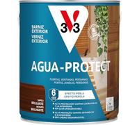 V33 Barniz Exterior Agua Protect Brillante Sapeli 2,5L
