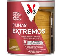 V33 Barniz Exterior Climas Extremos Brillante Roble Oscuro 0,75L