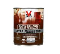 V33 Barniz Interior Ultra Resistente Brillante Nogal 0,75L