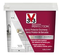V33 Barniz Renovation Perfection Encimeras Incoloro Satinado, 500mL
