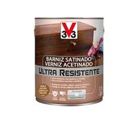 V33 - Barniz ultra resistente satinado roble oscuro 2,5l