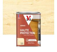 V33 Esmalte de madera exterior incoloro satinado - Alta protección - Alta resistencia a los arañazos y UV - Antigoteo y estirado bueno - Ecolabel - 1 l