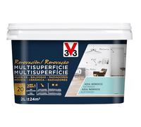 V33 Esmalte Renovación Multisuperficie Azul Nórdico Satinado 2L