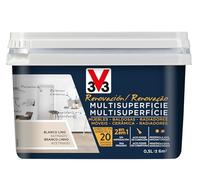 V33 Esmalte Renovación Multisuperficie Blanco Lino Satinado 0,5L