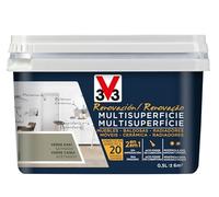 V33 Esmalte Renovación Multisuperficie Verde Kaki Satinado 0,5L