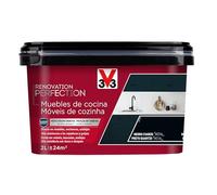 V33 Esmalte Renovation Perfection Cocina Negro Cuarzo Satinado 2L
