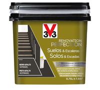 V33 Esmalte Renovation Perfection Suelos Negro Asfalto Satinado 0,75L