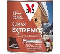 V33 Lasur Protector Climas Extremos Satinado Roble Oscuro 0,75L