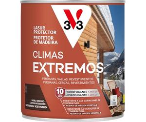 V33 Lasur Protector Climas Extremos Satinado Roble Oscuro 0,75L
