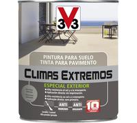 V33 Pintura Suelos Climas Extremos Satinado Gris Claro 0,5L