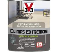 V33 Pintura Suelos Climas Extremos Satinado Gris Oscuro 0,5L