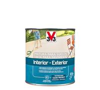 V33 Pintura Suelos Interior Exterior Rojo Arcilla Satinado 0,5L