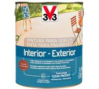 V33 Pintura Suelos Interior Exterior Rojo Arcilla Satinado 2,5L