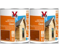 V33 Protector Decorativo De La Madera Classic Satinado Exótico 0,75L (Paquete de 2)