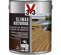 V33 Protector Terrazas De Madera Climas Extremos Mate Teca 2,5L