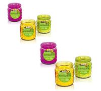 V3C TA - PANDAHOME Vela de Citronela - Protección Natural contra Mosquitos, Diseño Decorativo en Terracota/Bambú/Cristal, Ideal para Interior y Exterior Pack of 6