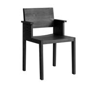 Vaarnii Sillón con reposabrazos 016 Maasto Dining Armchair Pino con tinte negro