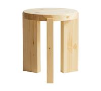 Vaarnii Taburete redondo 001 Stool Pino aceitado y encerado mate. Ø40×44 cm