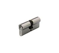 Vachette Medio Cirílico de Cerradura Mecánica FIRST para Puerta - Entrada de 30 x 10 mm - Mecanismo de 5 pasadores seguros, 3 llaves - Fácil instalación - Garantía de 2 años - Acabado Latón