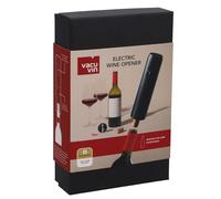 Vacu Vin Abridor de vino eléctrico con cortador de papel de aluminio, recargable, abre hasta 35 botellas, ideal para el hogar, la cocina y cualquier ocasión, incluye caja de regalo
