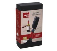 Vacu Vin Ahorro de vino eléctrico, con 2 tapones, tapón de vacío recargable, ideal para conservar hasta 40 botellas, perfecto para el hogar, la cocina y cualquier ocasión, incluye caja de regalo