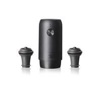 Vacu Vin Protector de vino eléctrico con 2 tapones, sellador al vacío recargable, perfecto para conservar hasta 40 botellas, ideal para el hogar, la cocina y cualquier ocasión, viene con una caja de